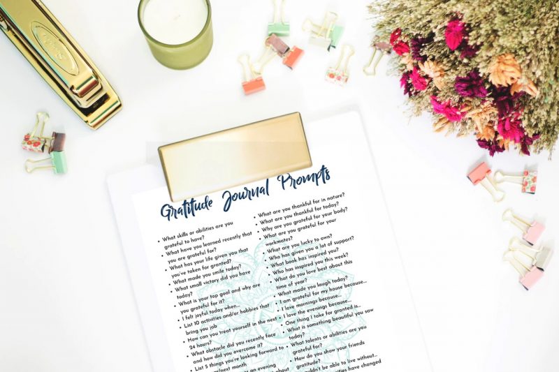 Gratitude Journal Prompts Printable