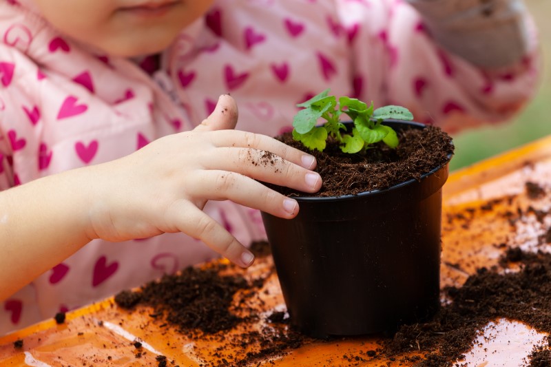 gardening with kids for family time
